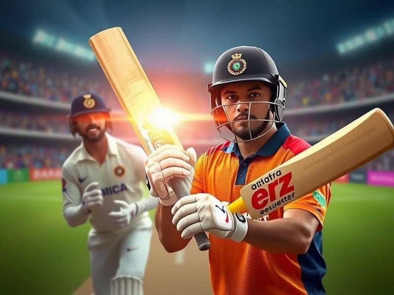 Indian Cricket Fans Playing Powerful Cricket Stars